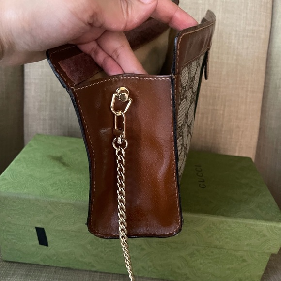 Authentic Gucci vintage web sherry clutch bag 010.378 (WN14) - Picture 8 of 13